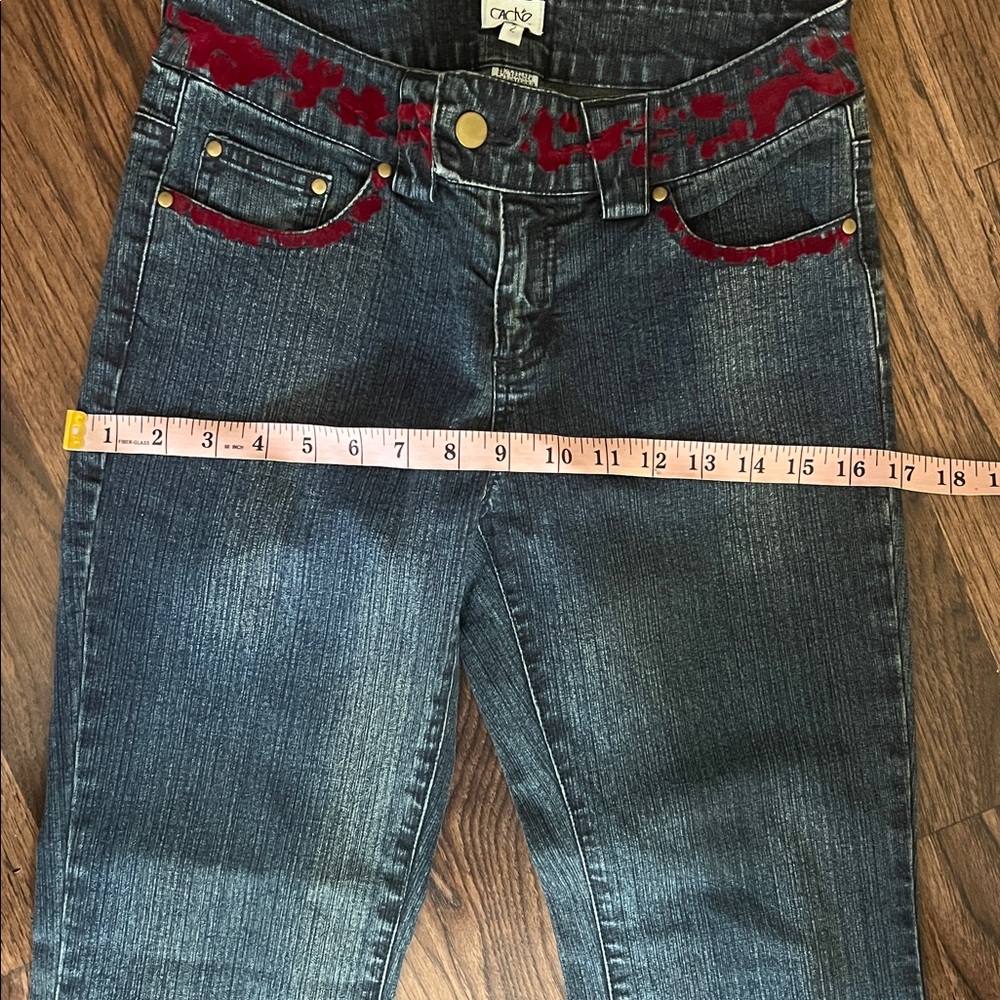 Cache’ Flared Jeans with Patterned Embellishments - Picture 10 of 10
